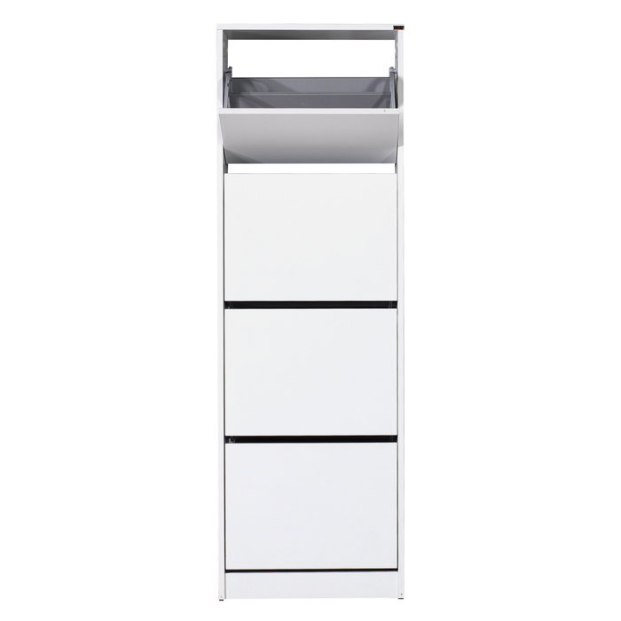 Hanah Home Zapatero Blanco con 4 Cajones Hanah Home Zapatero Blanco con 4 Cajones